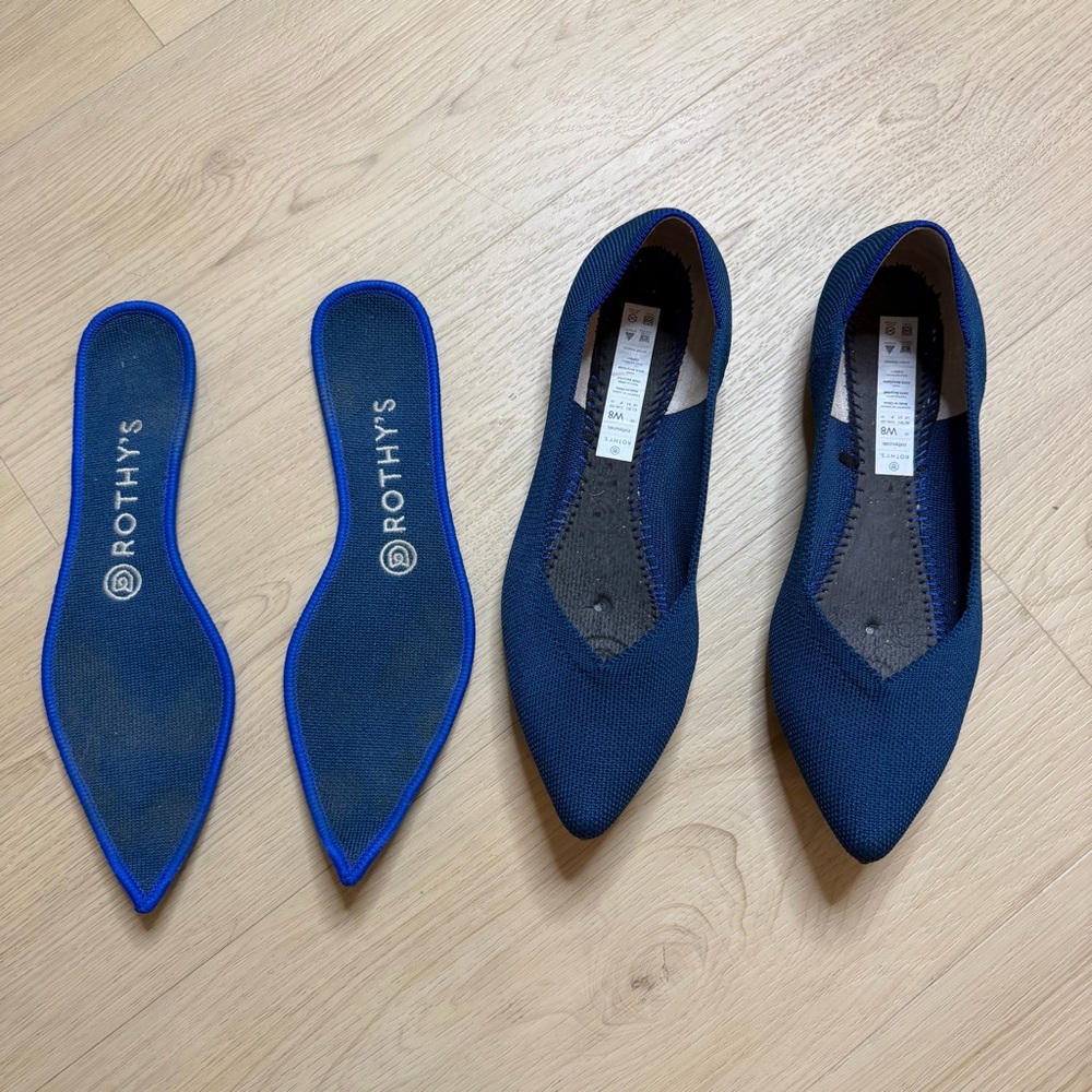 Rothy’s The Point Maritime Navy Ballet Flat - Picture 2 of 11